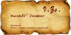 Vucskó Zsombor névjegykártya
