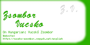 zsombor vucsko business card