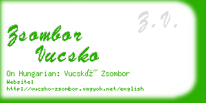 zsombor vucsko business card